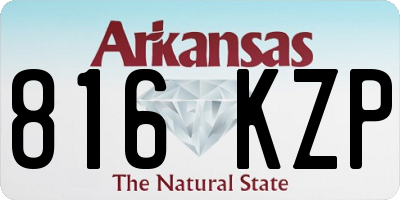AR license plate 816KZP
