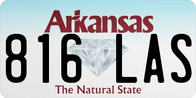 AR license plate 816LAS