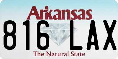 AR license plate 816LAX