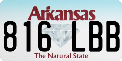 AR license plate 816LBB