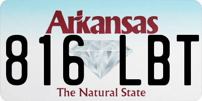 AR license plate 816LBT