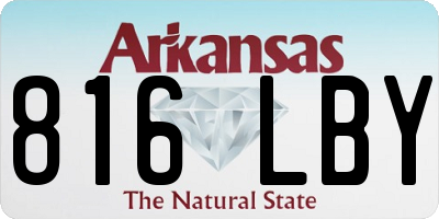 AR license plate 816LBY