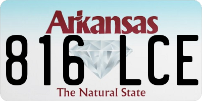 AR license plate 816LCE