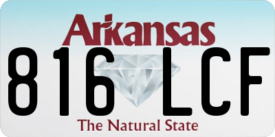 AR license plate 816LCF