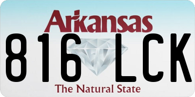 AR license plate 816LCK