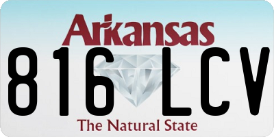AR license plate 816LCV