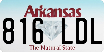 AR license plate 816LDL