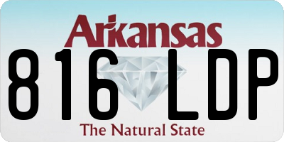 AR license plate 816LDP