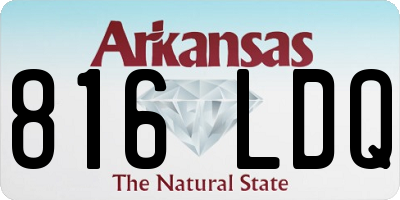AR license plate 816LDQ