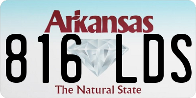 AR license plate 816LDS