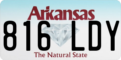 AR license plate 816LDY