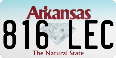 AR license plate 816LEC