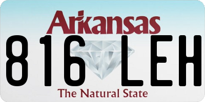 AR license plate 816LEH