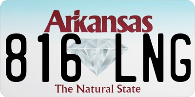 AR license plate 816LNG