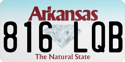 AR license plate 816LQB
