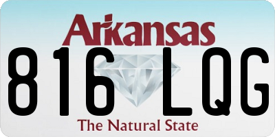 AR license plate 816LQG