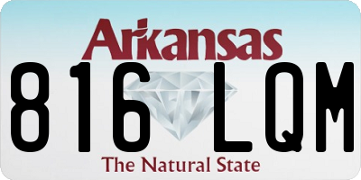 AR license plate 816LQM