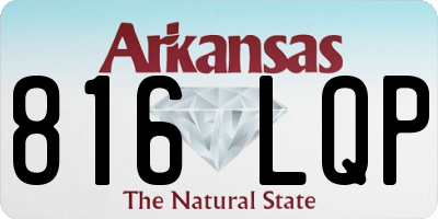 AR license plate 816LQP