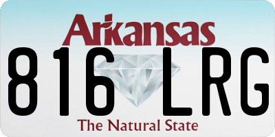 AR license plate 816LRG