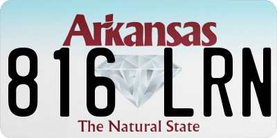 AR license plate 816LRN