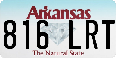 AR license plate 816LRT