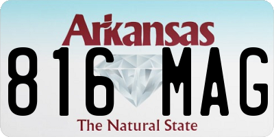 AR license plate 816MAG