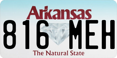 AR license plate 816MEH
