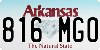 AR license plate 816MGO