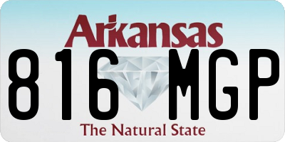 AR license plate 816MGP