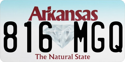 AR license plate 816MGQ