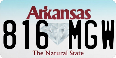 AR license plate 816MGW