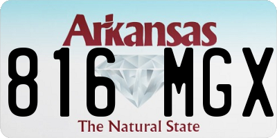 AR license plate 816MGX