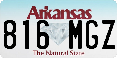 AR license plate 816MGZ