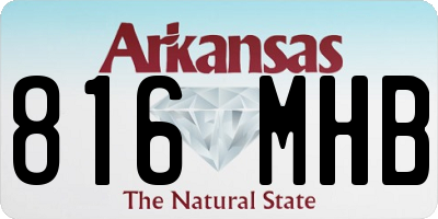 AR license plate 816MHB
