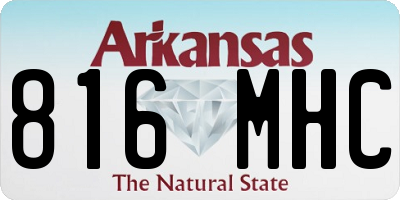 AR license plate 816MHC