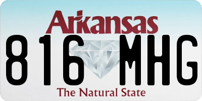 AR license plate 816MHG