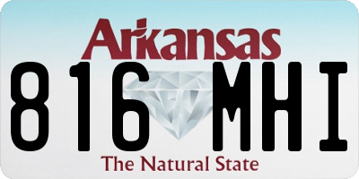 AR license plate 816MHI
