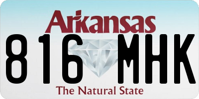 AR license plate 816MHK