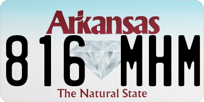 AR license plate 816MHM