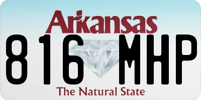 AR license plate 816MHP
