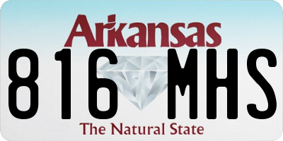 AR license plate 816MHS
