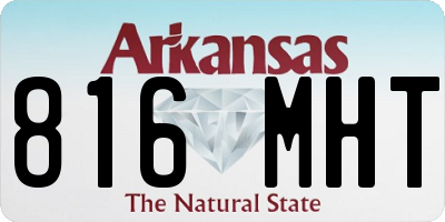 AR license plate 816MHT