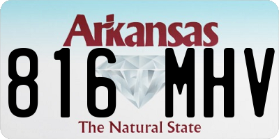 AR license plate 816MHV