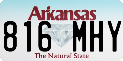AR license plate 816MHY