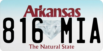 AR license plate 816MIA