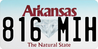 AR license plate 816MIH