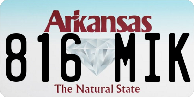 AR license plate 816MIK
