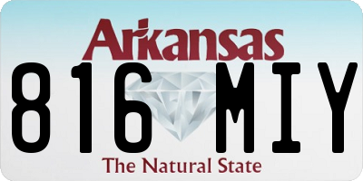 AR license plate 816MIY