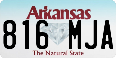 AR license plate 816MJA