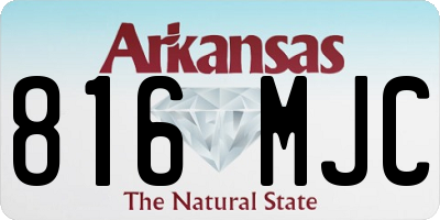 AR license plate 816MJC